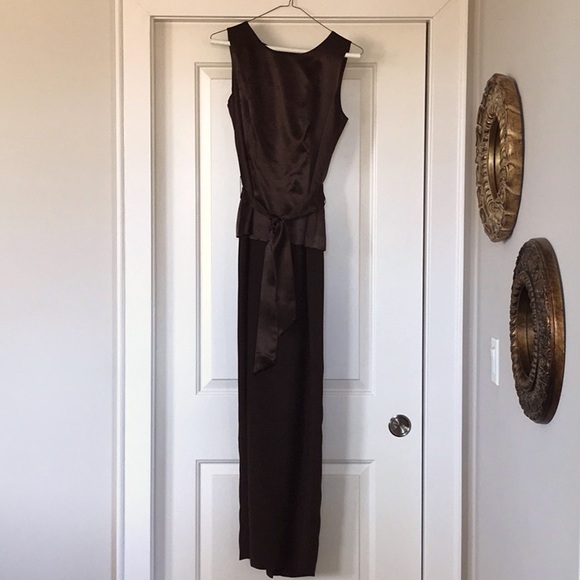 Collection Y Dresses & Skirts - Collection Y Chocolate Brown Evening Gown